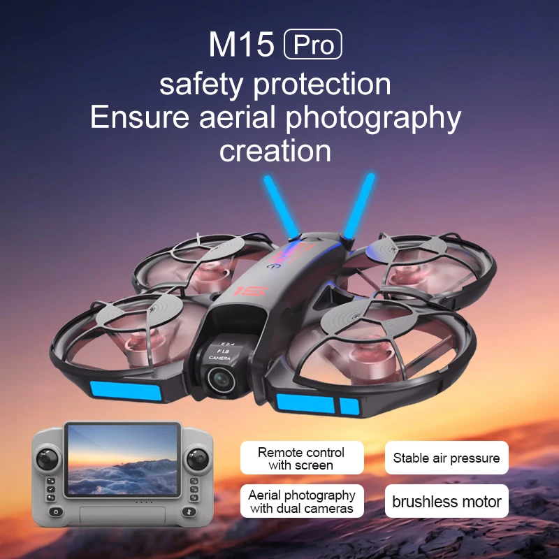 2026 New M15 FPV Drone with Sc - Drone Ae Rc ulasan dan harga